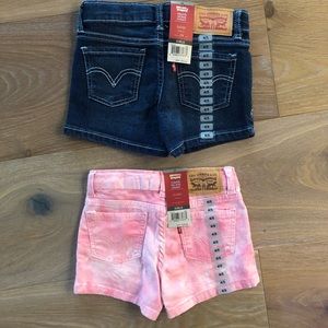 2 Pairs NWT Levi’s girls shorts